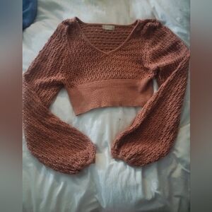 Free** With Purchase! Altard State Coral Rust Size Small Sweater Like New